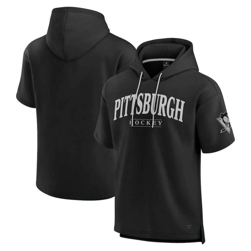 Pittsburgh Penguins Fanatics Elements Ready Short Sleeve Pullover Hoodie