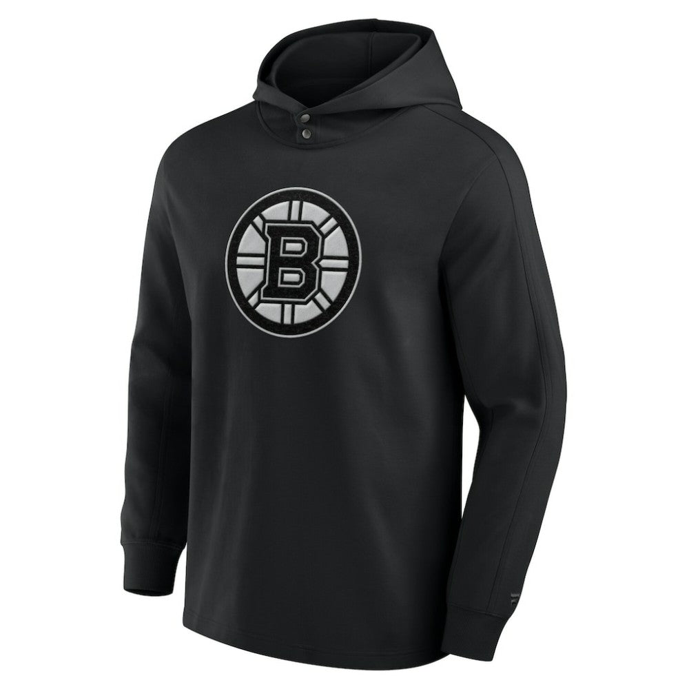 Boston Bruins Fanatics Elements Blaze Tri-Blend Long Sleeve Hoodie T-Shirt