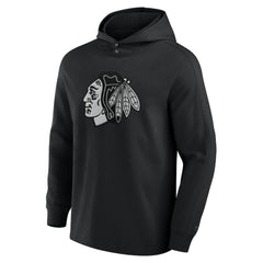 Chicago Blackhawks Fanatics Elements Blaze Tri-Blend Long Sleeve Hoodie T-Shirt