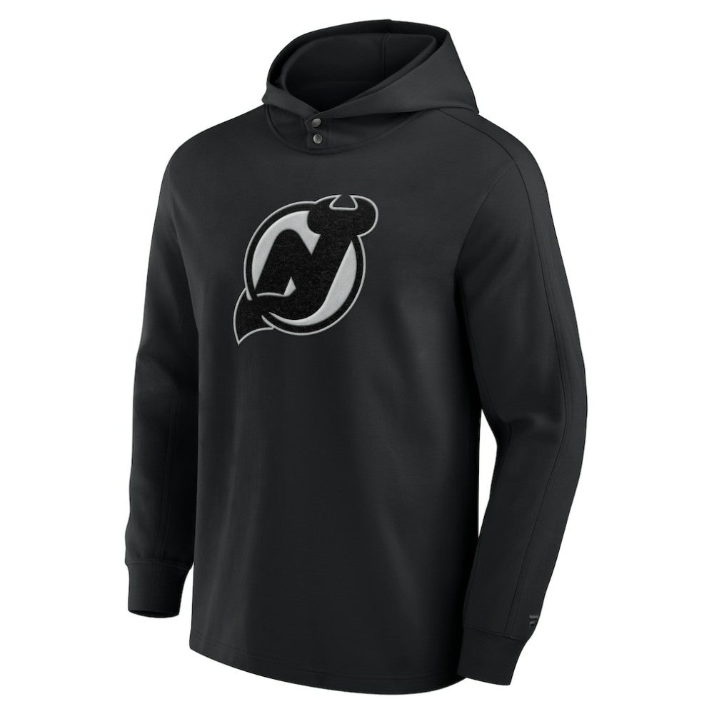 New Jersey Devils Fanatics Elements Blaze Tri-Blend Long Sleeve Hoodie T-Shirt