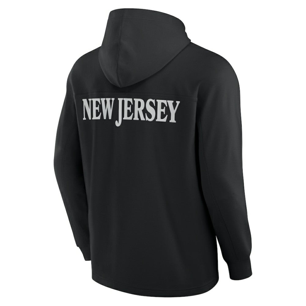 New Jersey Devils Fanatics Elements Blaze Tri-Blend Long Sleeve Hoodie T-Shirt