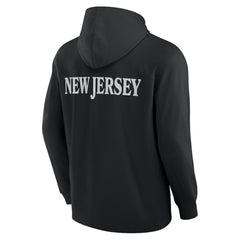New Jersey Devils Fanatics Elements Blaze Tri-Blend Long Sleeve Hoodie T-Shirt
