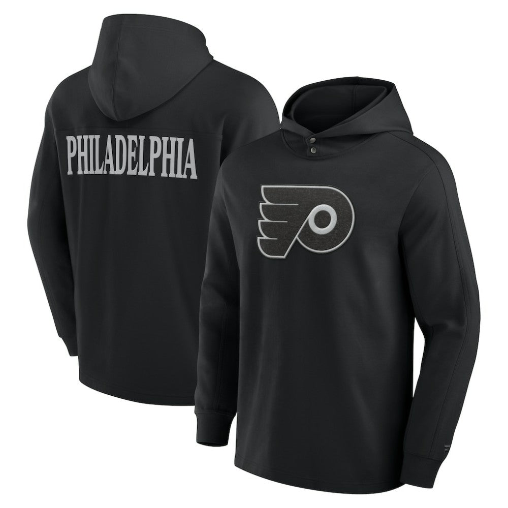 Philadelphia Flyers Fanatics Elements Blaze Tri-Blend Long Sleeve Hoodie T-Shirt