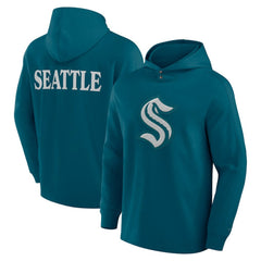 Seattle Kraken Fanatics Elements Blaze Tri-Blend Long Sleeve Hoodie T-Shirt
