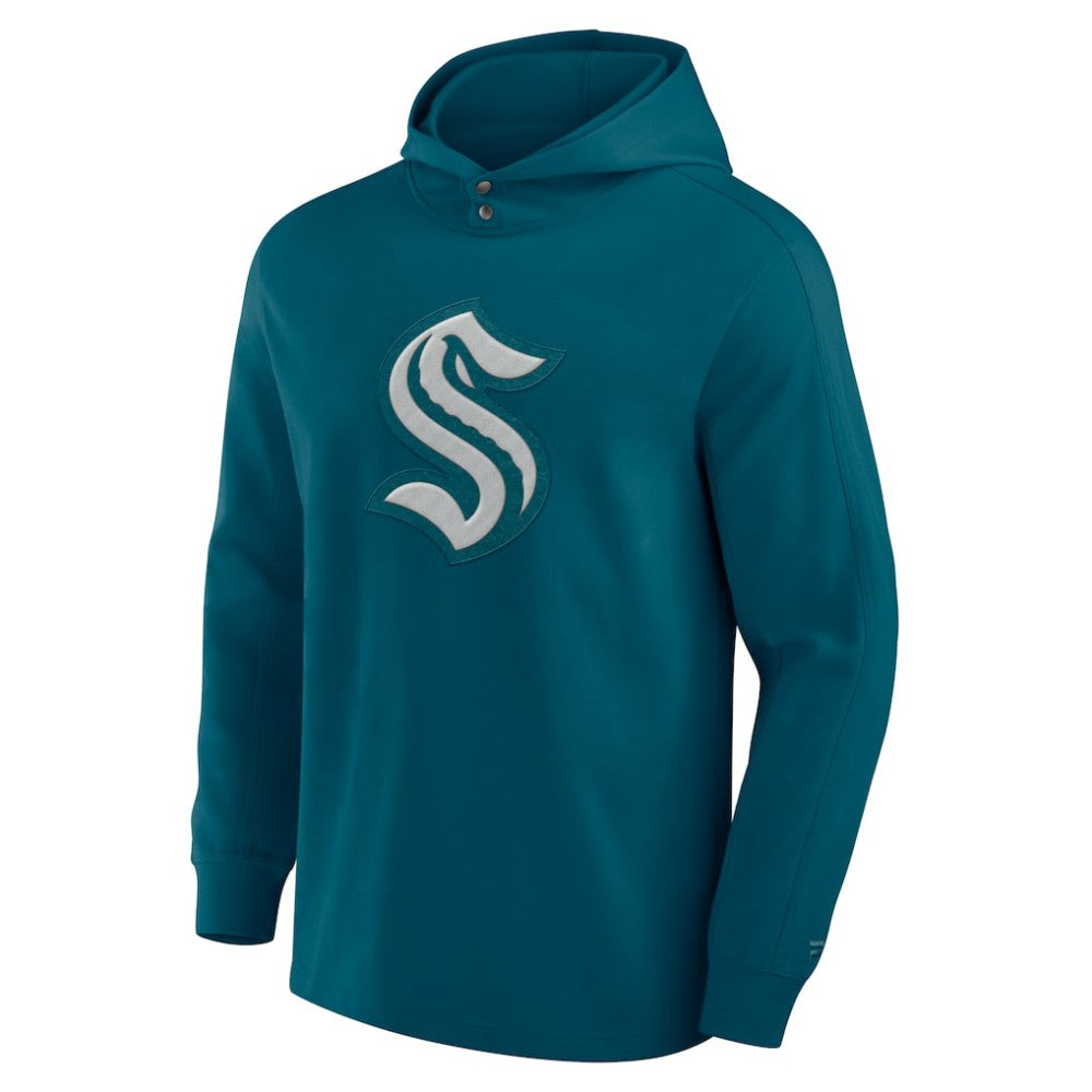 Seattle Kraken Fanatics Elements Blaze Tri-Blend Long Sleeve Hoodie T-Shirt