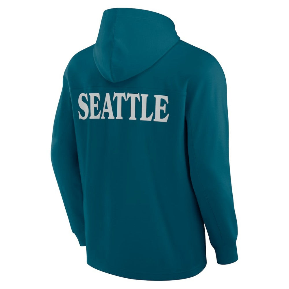 Seattle Kraken Fanatics Elements Blaze Tri-Blend Long Sleeve Hoodie T-Shirt