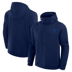 Seattle Kraken Fanatics Elements Tonal Primary Tri-Blend Full-Zip Hoodie