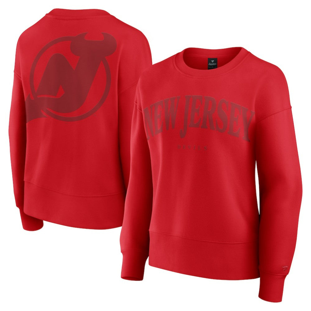 New Jersey Devils Fanatics Women's Elements Flow Pullover Sweatshirt