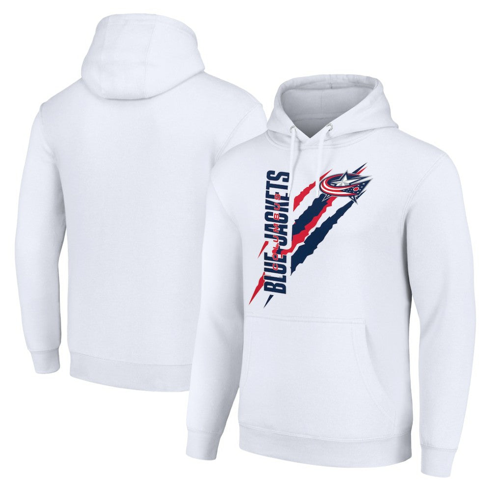 Columbus Blue Jackets Starter Color Scratch Fleece Pullover Hoodie