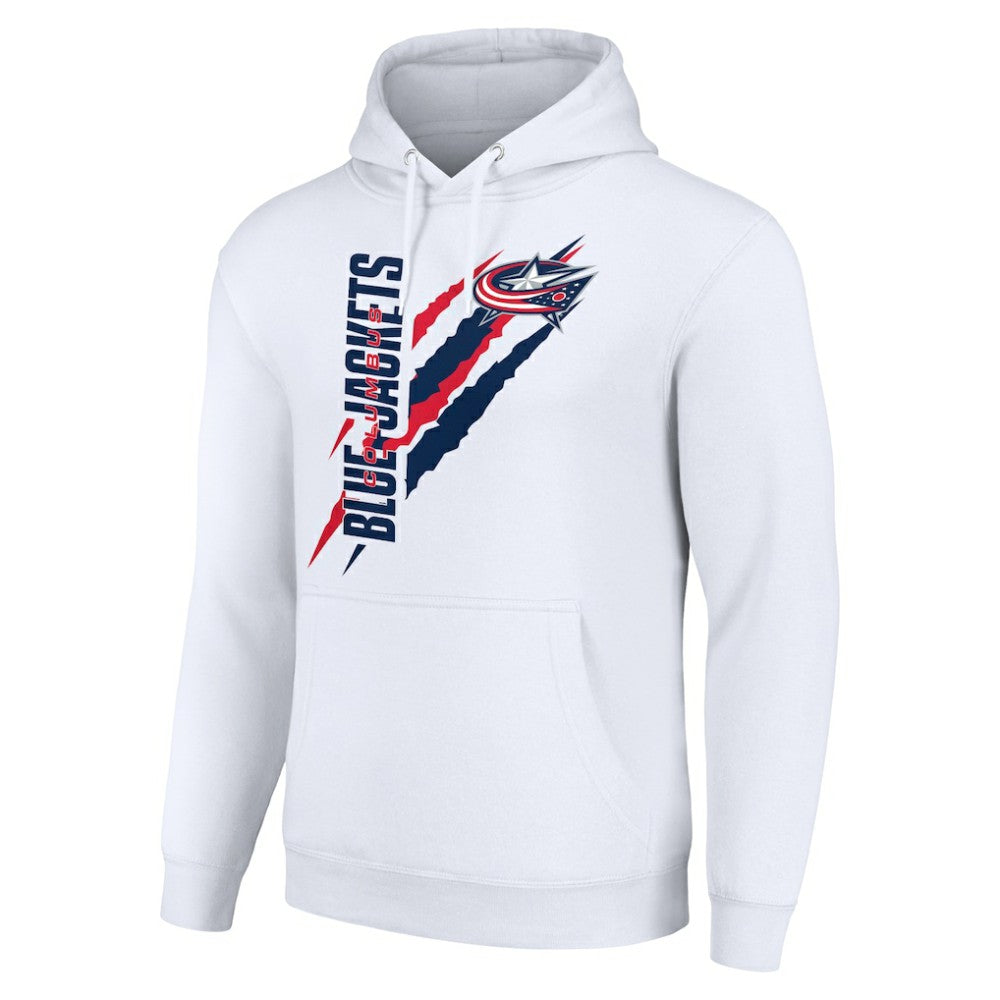 Columbus Blue Jackets Starter Color Scratch Fleece Pullover Hoodie
