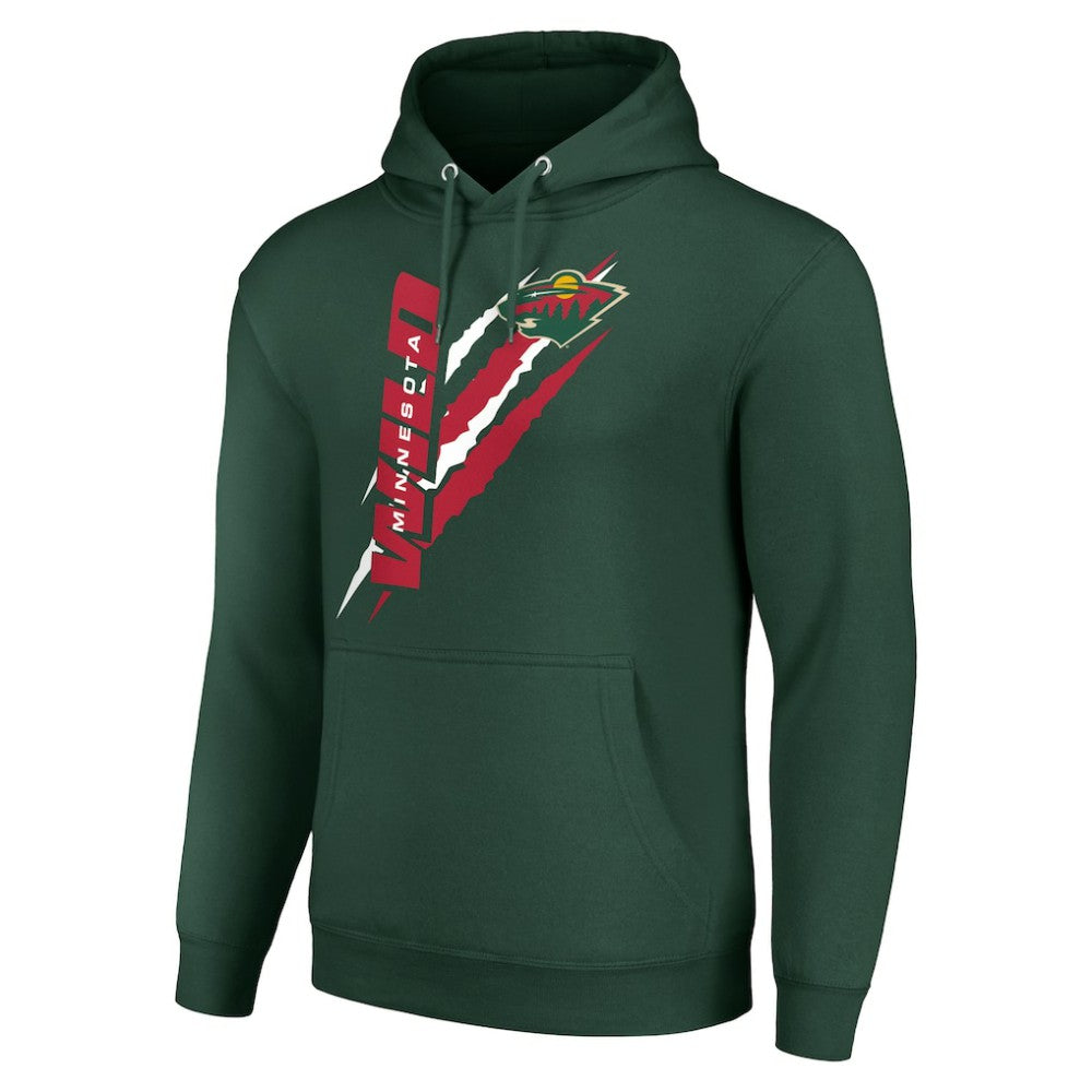 Minnesota Wild Starter Color Scratch Fleece Pullover Hoodie