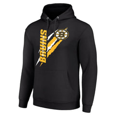 Boston Bruins Starter Color Scratch Fleece Pullover Hoodie