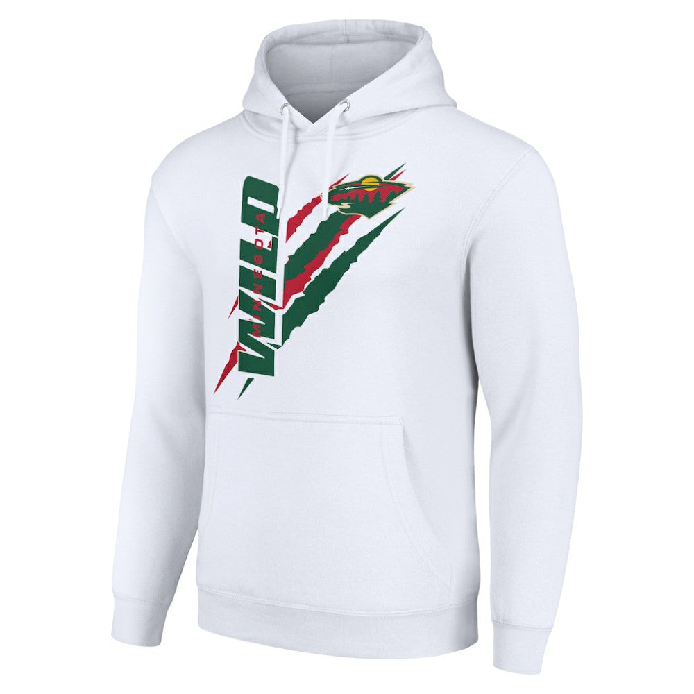Minnesota Wild Starter Color Scratch Fleece Pullover Hoodie