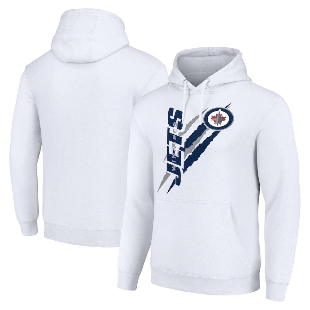 Winnipeg Jets Starter Color Scratch Fleece Pullover Hoodie
