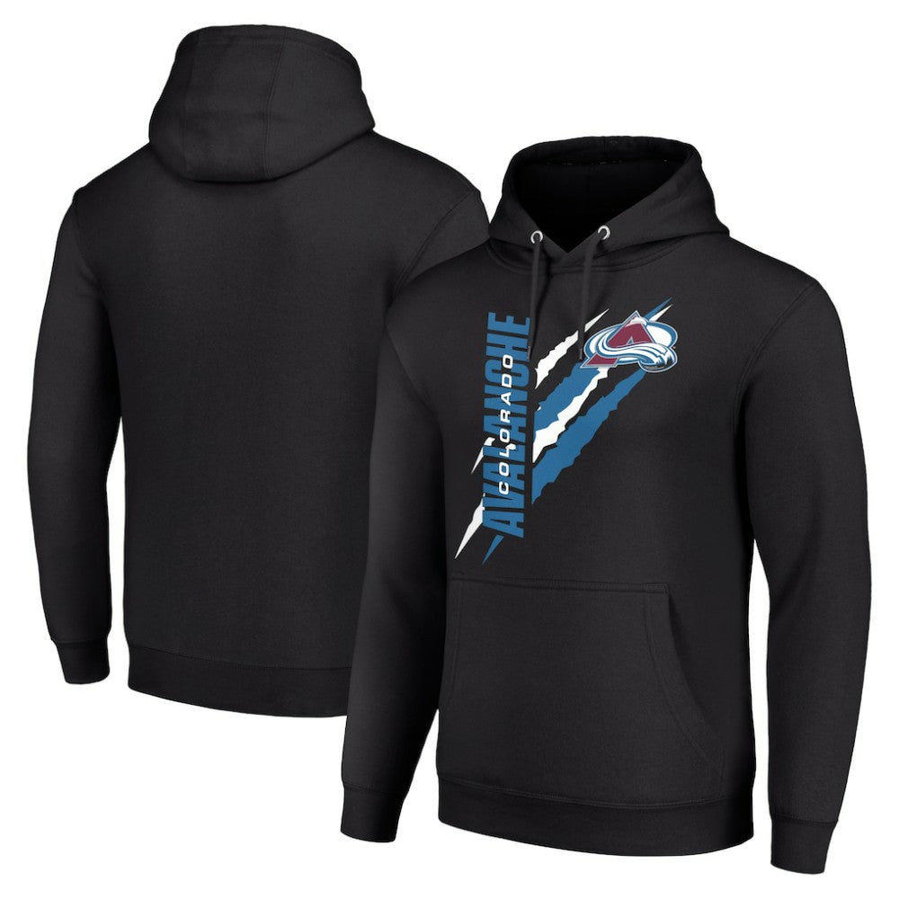 Colorado Avalanche Starter Color Scratch Fleece Pullover Hoodie