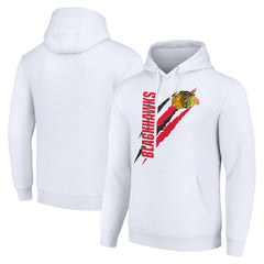 Chicago Blackhawks Starter Color Scratch Fleece Pullover Hoodie