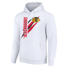Chicago Blackhawks Starter Color Scratch Fleece Pullover Hoodie