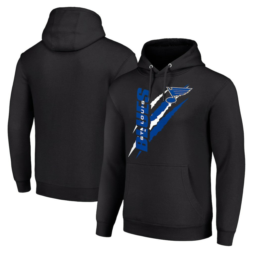 St. Louis Blues Starter Color Scratch Fleece Pullover Hoodie