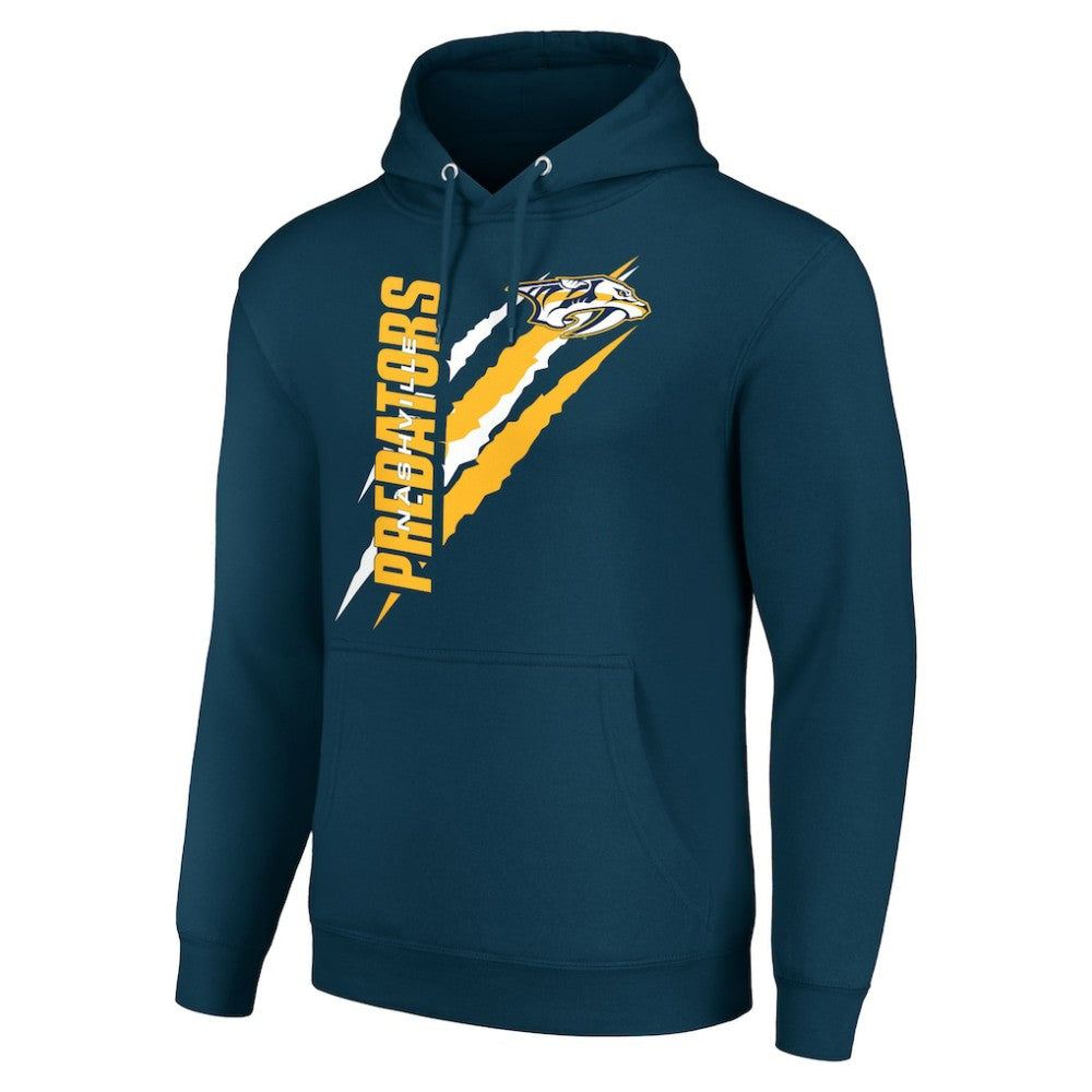 Nashville Predators Starter Color Scratch Fleece Pullover Hoodie