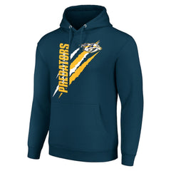 Nashville Predators Starter Color Scratch Fleece Pullover Hoodie