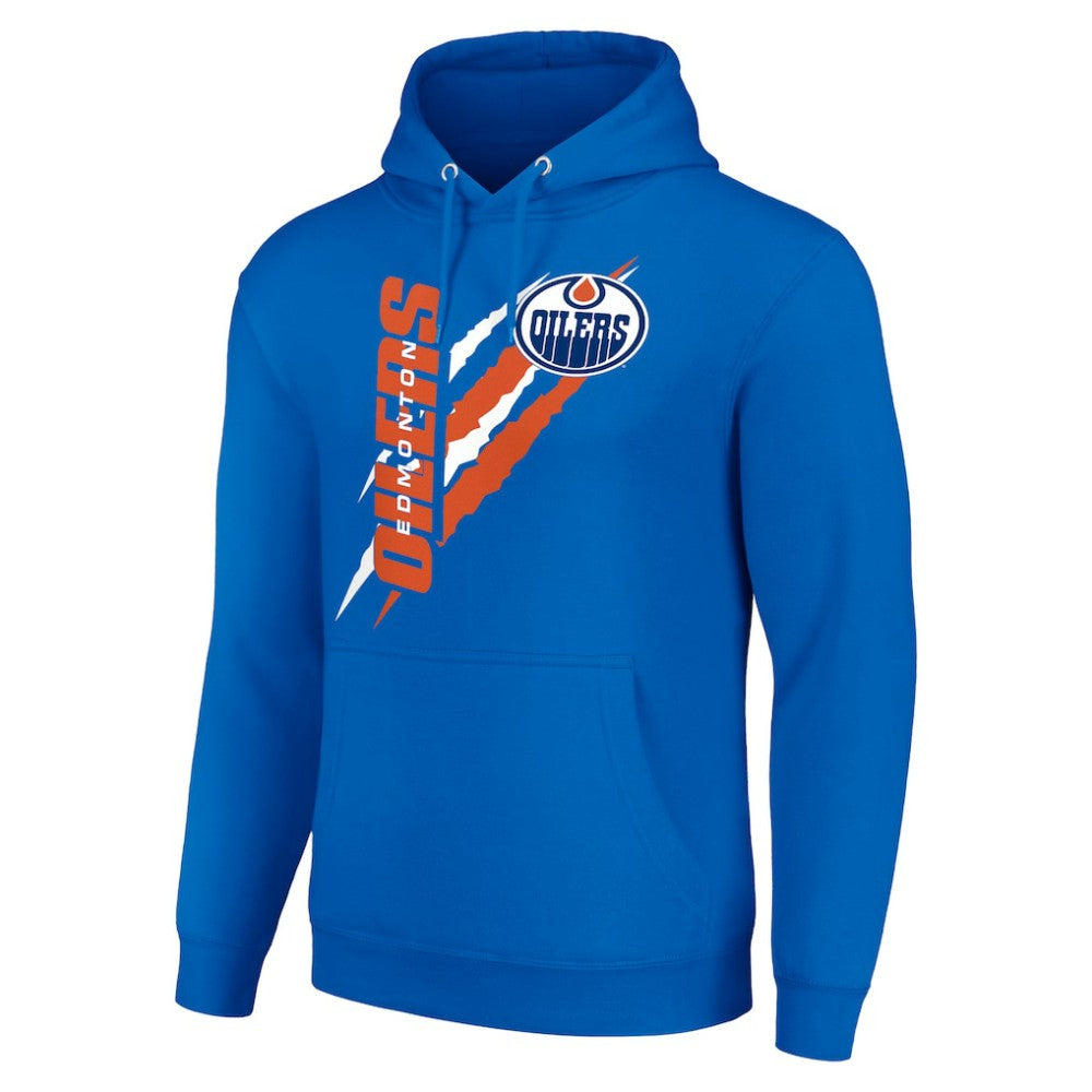 Edmonton Oilers Starter Color Scratch Fleece Pullover Hoodie