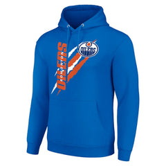 Edmonton Oilers Starter Color Scratch Fleece Pullover Hoodie