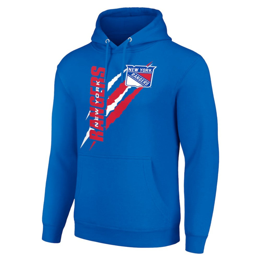New York Rangers Starter Color Scratch Fleece Pullover Hoodie