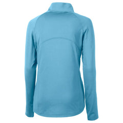Chicago Cubs Cutter & Buck Women's City Connect Adapt Eco Knit Recycled Half-Zip Pullover Top - Powder Blue
