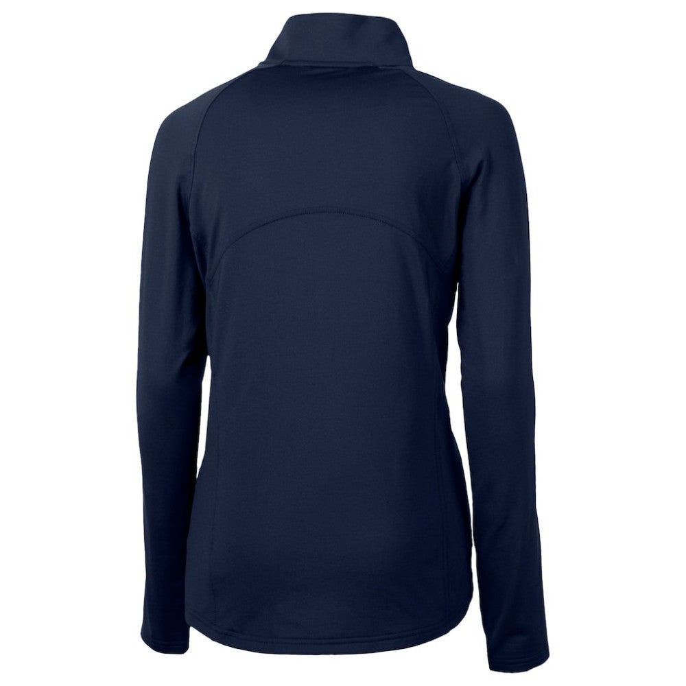 Chicago Cubs Cutter & Buck Women's City Connect Adapt Eco Knit Recycled Half-Zip Pullover Top - Navy