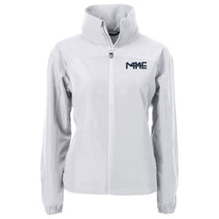 Milwaukee Brewers Cutter & Buck Women's City Connect Charter Eco Recycled Full-Zip Jacket - Gray