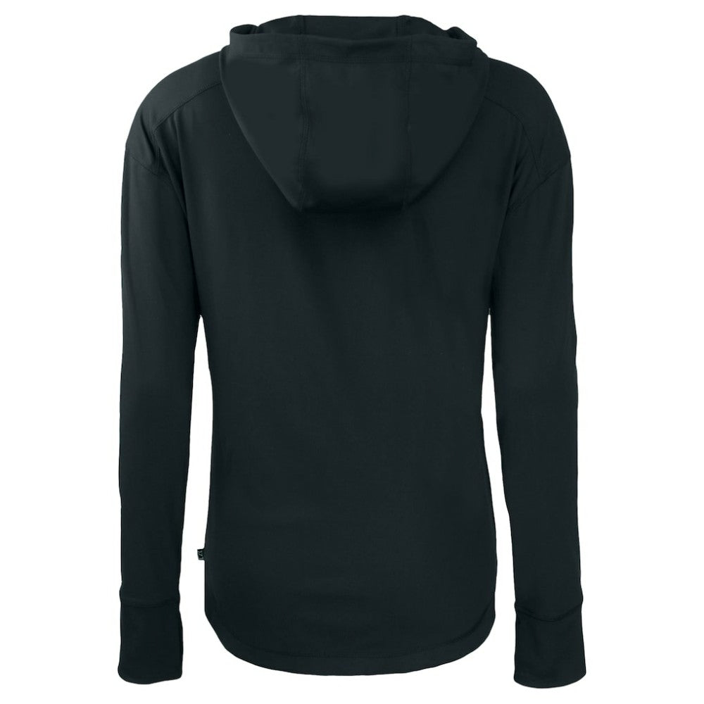 Washington Nationals Cutter & Buck Women's City Connect Daybreak Eco Recycled Full-Zip Hoodie - Black