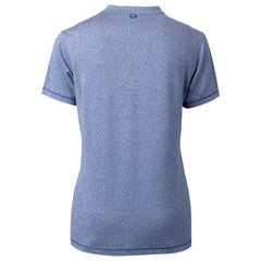 Chicago Cubs Cutter & Buck Women's City Connect Forge Heathered Stretch Blade Top - Heather Navy