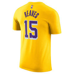 Austin Reaves Los Angeles Lakers Icon Edition Name & Number T-Shirt - Gold | Nike for sale