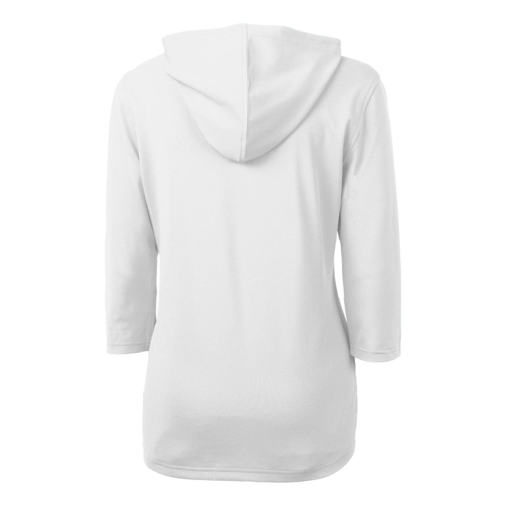 San Diego Padres Cutter & Buck Women's City Connect Virtue Eco Pique Recycled Half-Zip Pullover Hoodie - White
