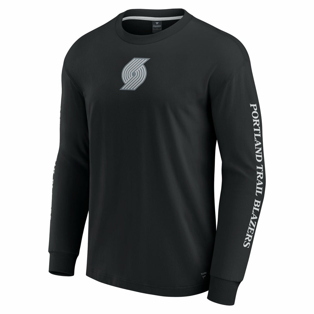 Portland Trail Blazers Elements Strive Long Sleeve T-Shirt  - Black | Fanatics online