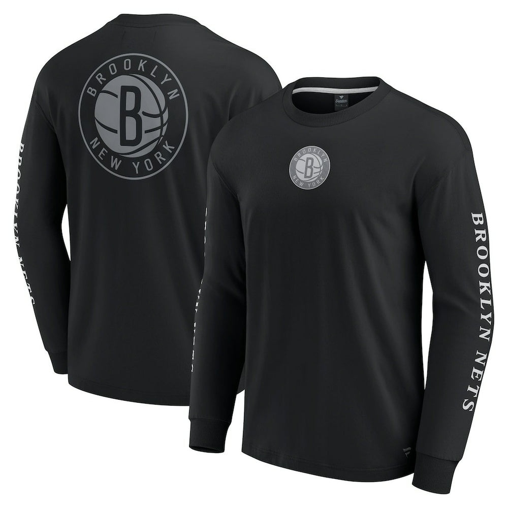 Brooklyn Nets Elements Strive Long Sleeve T-Shirt  - Black | Fanatics online