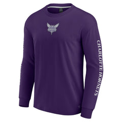 Charlotte Hornets Elements Strive Long Sleeve T-Shirt  - Purple | Fanatics shop