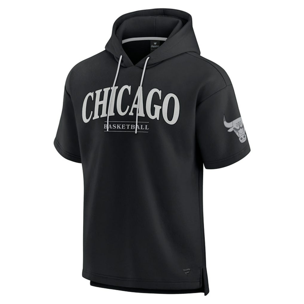 Chicago Bulls Elements Ready Short Sleeve Pullover Hoodie - Black | Fanatics sale