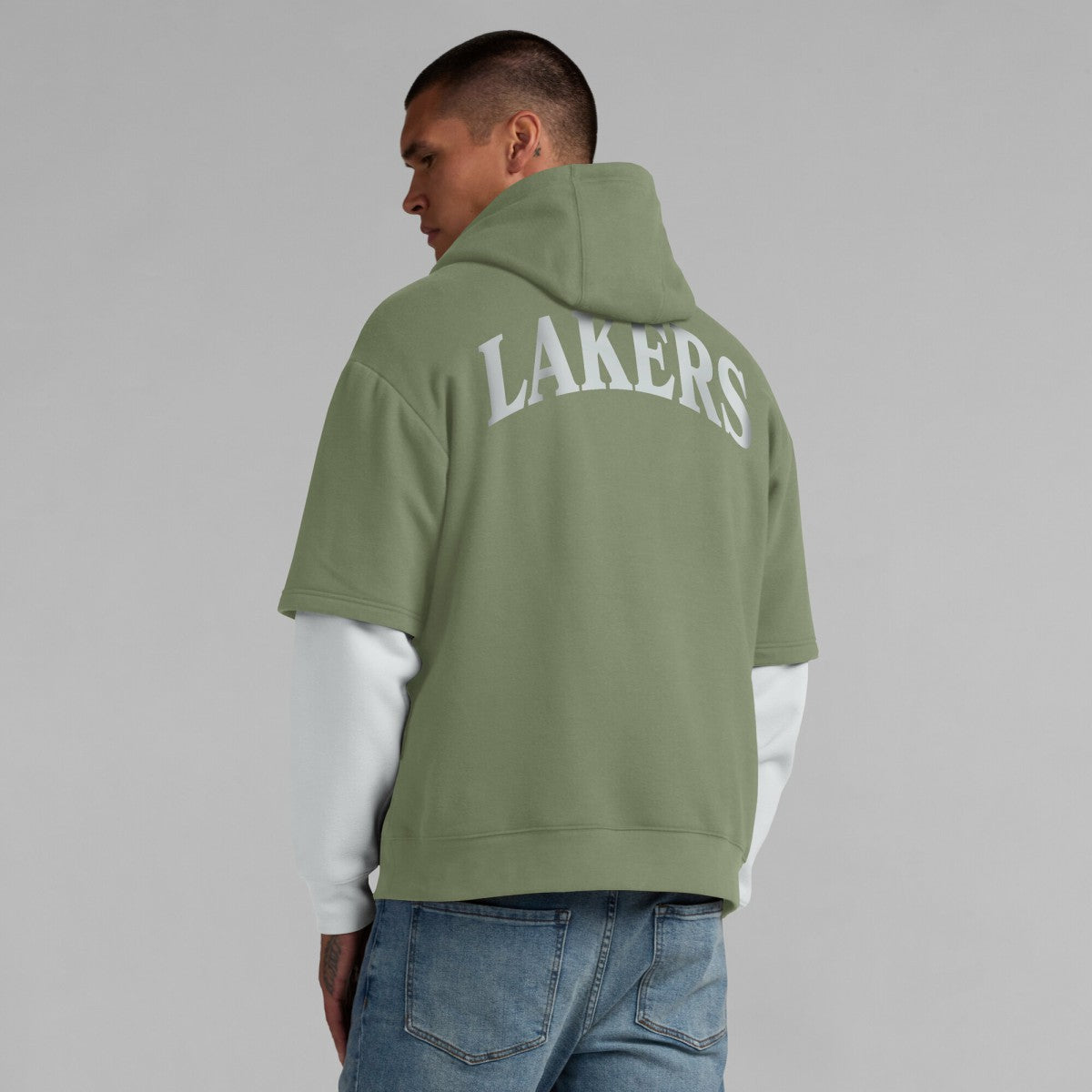 Los Angeles Lakers Elements Sleek Pullover Hoodie - Olive | Fanatics online
