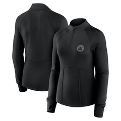 Boston Celtics Women's Elements Match Raglan Quarter-Zip Top - Black | Fanatics sale