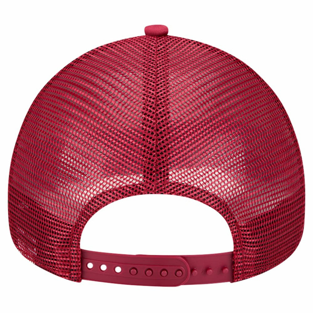 Philadelphia Phillies Retro Wordmark 9FORTY A-Frame Trucker Adjustable Hat - White | New Era