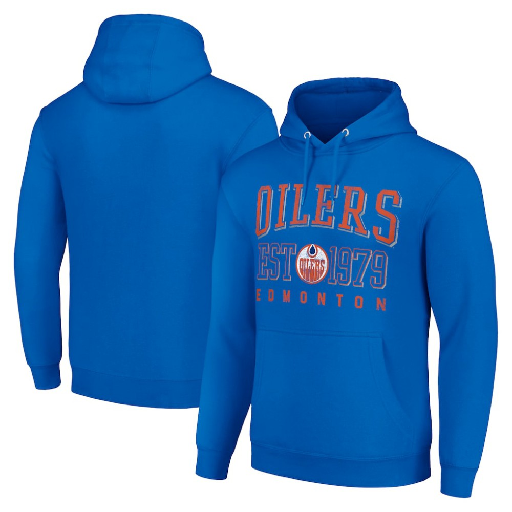 Edmonton Oilers Starter Retro Graphic Pullover Hoodie