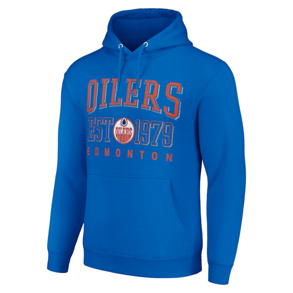 Edmonton Oilers Starter Retro Graphic Pullover Hoodie