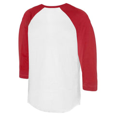 Los Angeles Angels Tiny Turnip Unisex Butterfly Glove 3/4-Sleeve Raglan T-Shirt - White/Red