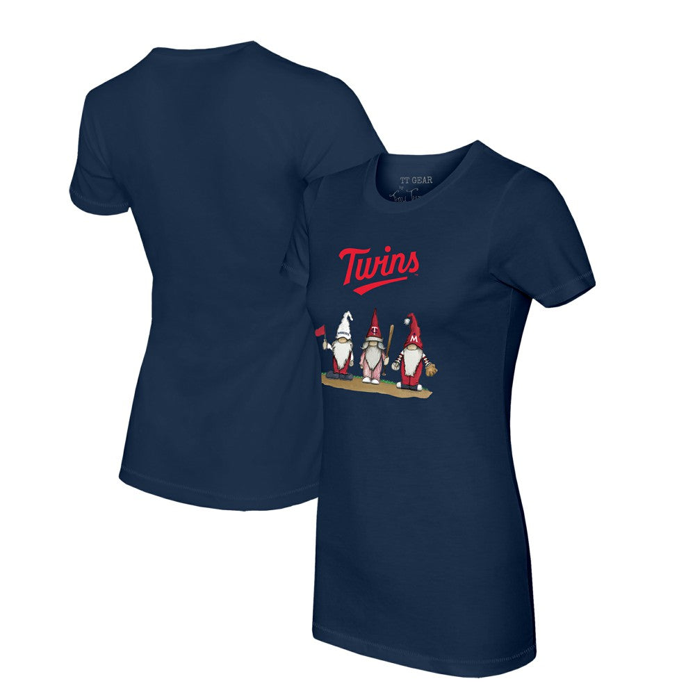 Minnesota Twins Tiny Turnip Women's Gnomes T-Shirt - Navy