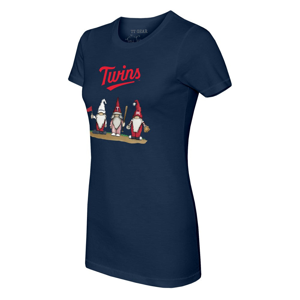 Minnesota Twins Tiny Turnip Women's Gnomes T-Shirt - Navy
