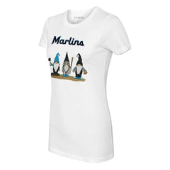 Miami Marlins Tiny Turnip Women's Gnomes T-Shirt - White