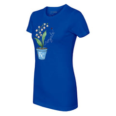 Kansas City Royals Tiny Turnip Women's Lilies & Ladybugs T-Shirt - Royal