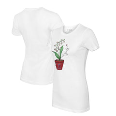 Los Angeles Angels Tiny Turnip Women's Lilies & Ladybugs T-Shirt - White