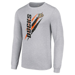 Anaheim Ducks Starter Color Scratch Long-Sleeve T-Shirt